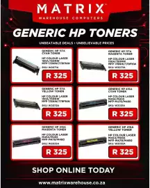 Matrix Warehouse catalogue Page 1