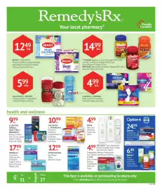 Remedy's RX flyer Page 1