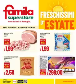 Volantino Famila Superstore Pagina 1: INNO-HIT IH55UWB FRAME €299,00, Prosciutto Cotto Premium €1,99