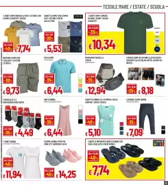 Volantino Famila Superstore Pagina 23: BERMUDA UOMO CON COULISSE E TASCONI LATERALI €9,73, T-SHIRT DONNA €11,94
