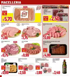 Volantino Famila Superstore Pagina 8: Fettine sceltissime di vitello €1,99, Sottilissime di pollo Fior di Scelta €5,70