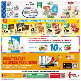 Volantino Iper La Grande Pagina 42: Calippo mix €3,49, Cremino ALGIDA €3,69