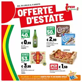 Volantino Iper La Grande Pagina 1: Bresaola della Valtellina IGP PANZERI €3,99, Pesche €1,59