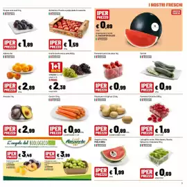 Volantino Iper La Grande Pagina 5: Nettarine o Pesche a polpa gialla €1,59, Uva da tavola senza semi €2,38