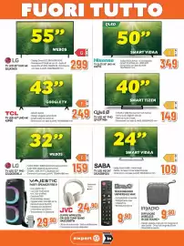 Volantino Extracoop Pagina 5: LG TV LED 32" FHD €159,00, SABA TV LED HD 24" €109,00