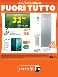 Volantino Extracoop Pagina 8: Eko TV LED 32" €109,00, Candy frigo combinato CCG3L517ES €299,00