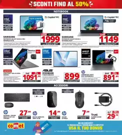 Volantino Comet Pagina 10: SAMSUNG NOTEBOOK GALAXY BOOK 6 €1.149,00, SAMSUNG NOTEBOOK GALAXY BOOK 6 PRO €1.999,00