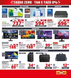 Volantino Comet Pagina 13: LG MONITOR 27" UHD K 27US550-W.AEU €188,30, Hp ZAINO PC 69972 €34,99