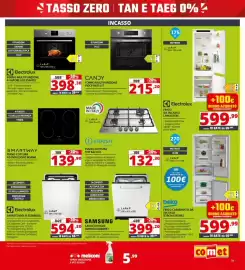 Volantino Comet Pagina 31: CANDY FORNO MULTIFUNZIONE FIDCP X625 LIT €215,20, SAMSUNG LAVASTOVIGLIE DW60CG530B00ET €399,20