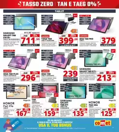 Volantino Comet Pagina 9: SAMSUNG GALAXY TAB A11 €135,15, Lenovo IDEA TAB PLUS €296,65