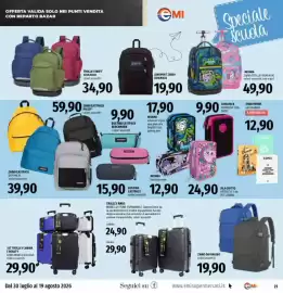 Volantino Emi Supermercati Pagina 21: SET TROLLEY CABINA E BEAUTY LINEA MANS EXCLUSIVE €29,90, ZAINO DA VIAGGIO €19,90