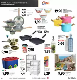 Volantino Emi Supermercati Pagina 22: SET 6 BICCHIERI colorati modelli siviglia e geometrie €9,90