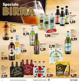 Volantino Emi Supermercati Pagina 4: Birra Moretti Limone €2,79, RAFFO Birra lavorazione grezza €1,29