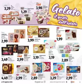 Volantino Emi Supermercati Pagina 5: Cornetto MAX €3,99, Sammontana coni Cinque Stelle €2,99