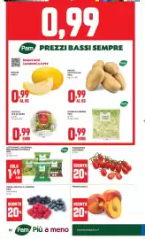 Volantino Panorama Pagina 10: LATTUGHINO, VALERIANA, MISTICANZA O RUCOLA Pam €1,49, Pomodoro datterino