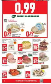 Volantino Panorama Pagina 12: Roastbeef all'inglese di sottofesa €2,89, Mortadella Favola €1,49