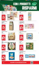 Volantino Panorama Pagina 16: Gnocchi di patate Pam €0,95, Gamberi Indopacifici Sgusciati Pam €4,95