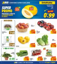Volantino Ard Discount Pagina 2: MELE RED POP/GIGA €1,59, Pomodoro Piccadilly Cat. €1,39