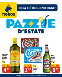 Volantino Tigros Pagina 1: Olio extra vergine di oliva Classico Desantis €4,39, BIRRA BECK'S €0,89