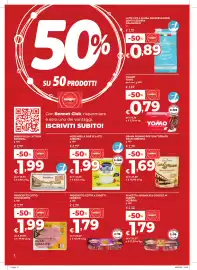 Volantino Bennet Pagina 2: Mozzarella fior di latte Arborea €1,99, Prosciutto cotto a cubetti Negroni €1,79