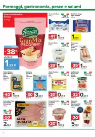 Volantino Carrefour Express Pagina 4: La Merenda Prosciutto Crudo Citterio €0,99, Salmone Islandese The Icelander €3,55