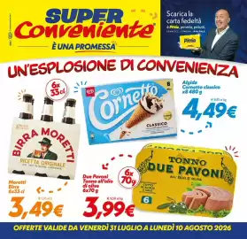 Volantino Iper Super Conveniente Pagina 1: Birra Moretti €3,49, Tonno Due Pavoni €3,99