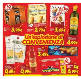 Volantino Iper Super Conveniente Pagina 2: Mulino Bianco PlumCake Classico €2,79, Caffè Motta Cialda espresso €3,99