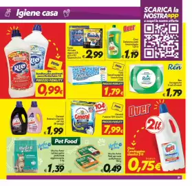Volantino Iper Super Conveniente Pagina 21: Rio BumBum plus pavimenti €0,99, Finish Ultimate €2,99