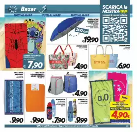 Volantino Iper Super Conveniente Pagina 23: BORRACCIA in alluminio con cannuccia vari personaggi €7,90
