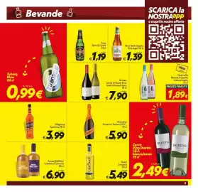 Volantino Iper Super Conveniente Pagina 5: Corvo Vino Duetto €2,49, Tuborg Birra €0,99