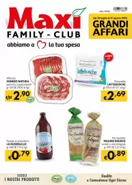 Volantino Maxi Family Pagina 1: Pan bauletto MULINO BIANCO cereali e soia/integrale €0,89