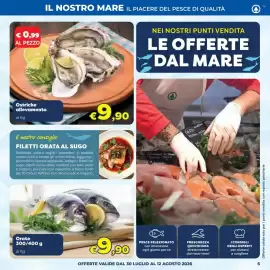 Volantino Despar Pagina 5: Ostriche allevamento €9,90, Orate €9,90