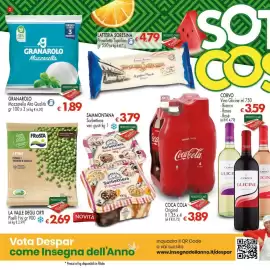 Volantino Despar Pagina 2: GRANAROLO Mozzarella €1,89, I FINI Piselli Teneri e Dolci €2,69