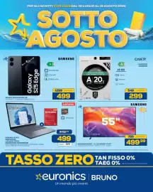 Volantino Euronics Pagina 1: SAMSUNG QE55Q8FAAUXZT - Q-LED SMART TV 55" €499,99, Lenovo IDEAPAD SLIM 3 €499,00