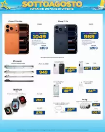 Volantino Euronics Pagina 12: IPhone 17 Pro Max €1.049,00, Custodia MagSafe €49,99