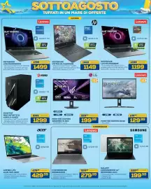 Volantino Euronics Pagina 16: HP NOTEBOOK VICTUS 15-FA2002NL €1.149,00, Lenovo NOTEBOOK LOQ 83JG00B6IX €1.199,00