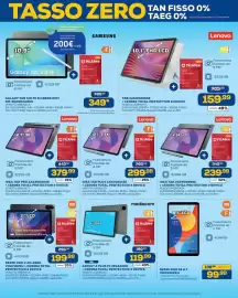 Volantino Euronics Pagina 17: Lenovo IDEA TAB PLUS ZAG70201SE €299,99, Samsung Galaxy Tab S10 FE €349,00