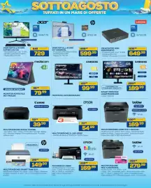 Volantino Euronics Pagina 18: Canon MULTIFUNZIONE PIXMA TS3750I €39,99, Hp MULTIFUNZIONE SMART TANK 510 €149,99
