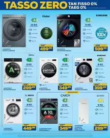 Volantino Euronics Pagina 32: LAVATRICE Midea €299,99, SAMSUNG LAVATRICE WW80CGC04DAE €399,99