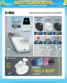 Volantino Euronics Pagina 44: Wall Charger PD25W €14,99, Mag Power Bank €29,99