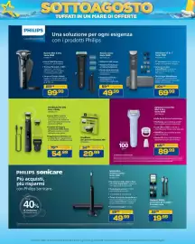 Volantino Euronics Pagina 48: Rasoio corpo Serie 5000 €49,99, OneBlade Pro 360 Face + Body €54,99