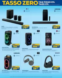 Volantino Euronics Pagina 7: LG SoundBar 5.1 €179,99, JBL PARTYBOX310 €399,99