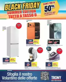 Volantino Trony Pagina 1: Realme 14 Pro+ €399,00, DE'LONGHI MACCHINA CAFFE' A CAPSULE €59,90