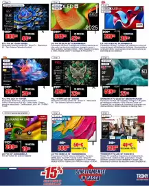 Volantino Trony Pagina 16: LG TVC OLED AI 55" OLED55B56LA €849,00, TCL TVC 85" QLED 85T69C €899,00