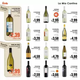 Volantino Famila Pagina 14: LE VIE DELL'UVA Vermentino di Sardegna DOC €3,58, LE VIE DELL'UVA Pinot Grigio DOC €3,20