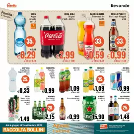 Volantino Famila Pagina 16: Heineken Birra Fusto €15,90, Red Bull Energy Drink €0,99