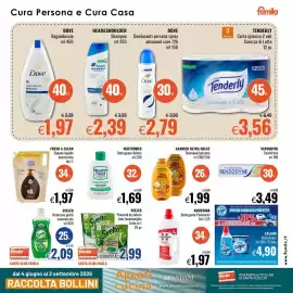 Volantino Famila Pagina 17: Svelto tabs lavastoviglie €2,99, GARNIER Ultra DOLCE Shampoo/balsamo €1,99