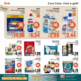 Volantino Famila Pagina 18: PURINA ONE Crocchette cane €7,90, Amico Mio Biscotti per Cane €1,39