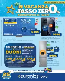 Volantino Euronics Pagina 1: MINILED Q-LED SMART 55QN85F €549,00, SMARTPHONE REDMI NOTE 15 PRO 4G €299,00