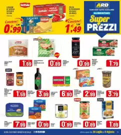 Volantino Ard Discount Pagina 13: Lasagne di semola SicilSole €0,99, Tonno all'olio d'oliva Kallimanis €7,99